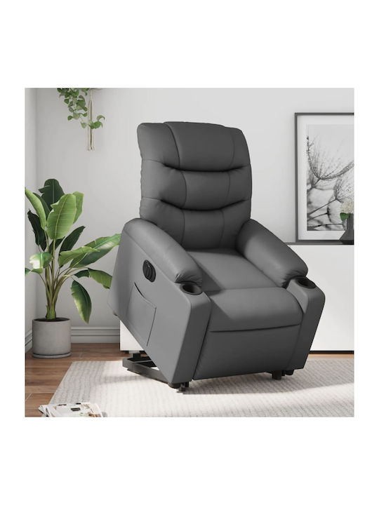 Fotoliu Relax cu Puf din Piele Ecologică Synthe...