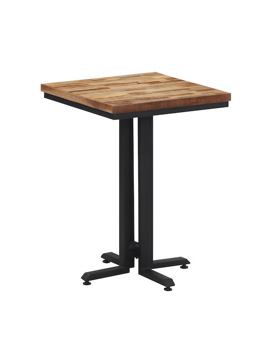 Platz Tisch Küche aus Massivholz Solid Recycled Teak Wood 55x55x76cm