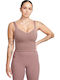 Dri-Fit Alate Bra Tank Γυναικείο Μπουστάκι Mauve