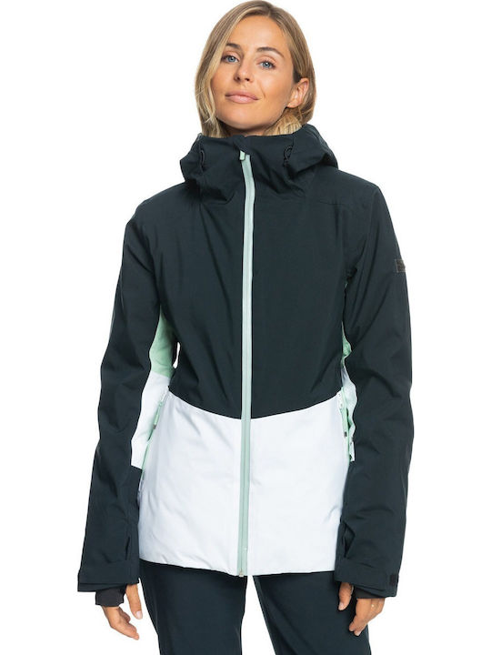 Roxy Peakside ERJTJ03425-KVJ0 Γυναικείο Μπουφάν για Σκι & Snowboard Μαύρο