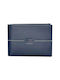 Guy Laroche Men's Leather Wallet with RFID Blue