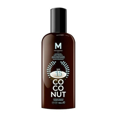 Mediterraneo Sun Coconut Suntan Oil Dark Tanning Αδιάβροχο Αντηλιακό Λάδι για το Σώμα SPF6 σε Spray 200ml