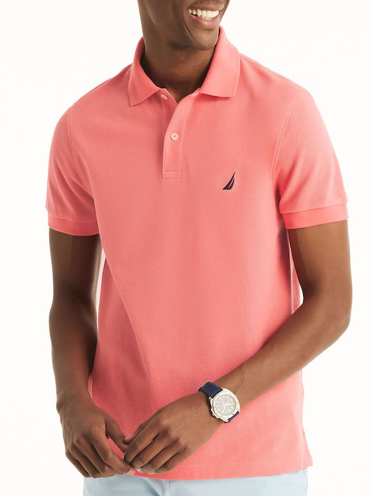 Nautica Polo Short Sleeve Pink Blouse