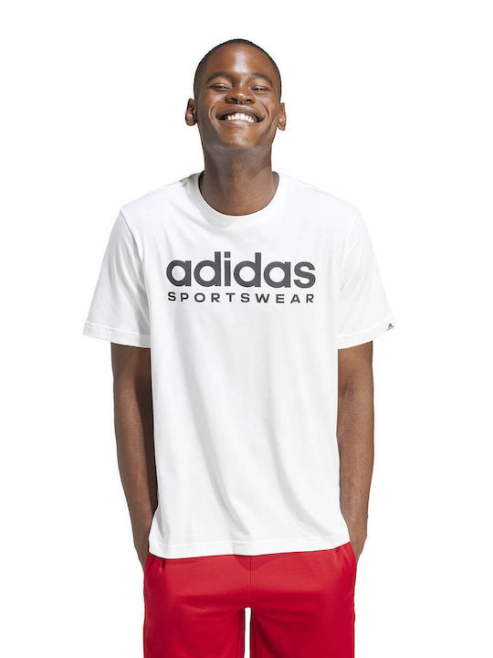 Adidas Herren Kurzarmshirt Weiß