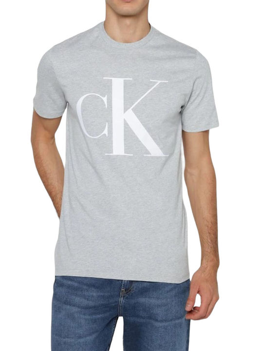 Calvin Klein Men's Short Sleeve Blouse Gray