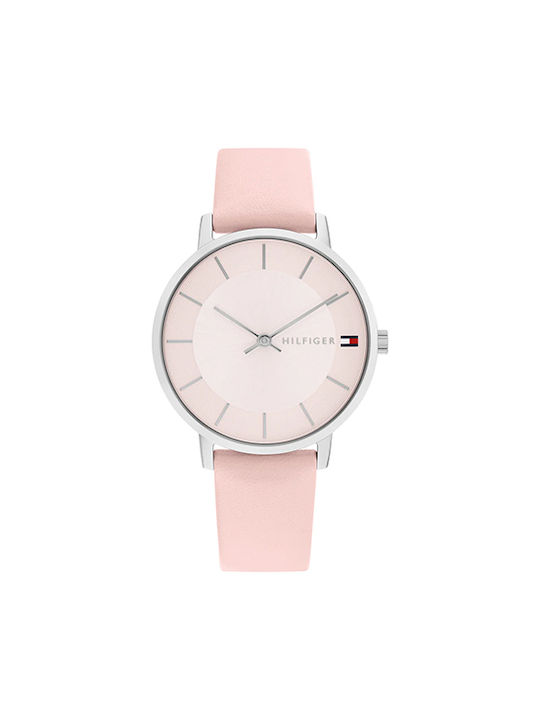 Tommy Hilfiger Pippa Ladies Watch with Pink Leather Strap