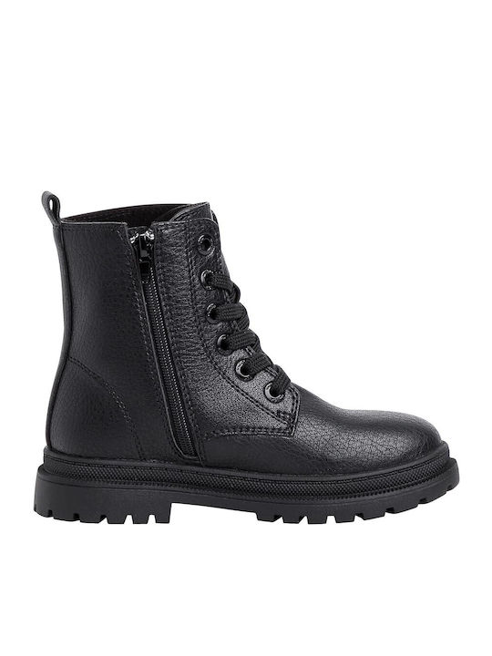 S.Oliver Kids PU Leather Boots with Zipper Black