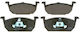 Bosch Σετ Τακάκια Εμπρός για Audi A1 Honda City Seat Arona / Ibiza / Leon Skoda Fabia / Kamiq Volkswagen Polo