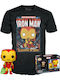 Funko Поп! Tees Marvel: Marvel - Tee Adult Свети в тъмното