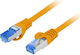 Lanberg S/FTP Cat.6a (Gigabit) Network Cable Ethernet 0.25m Orange