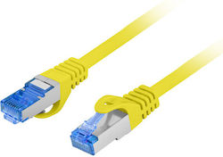 Lanberg PCF6A-10CC-0025-Y S/FTP Cat.6a Мрежов Кабел Ethernet 0.25m Жълт