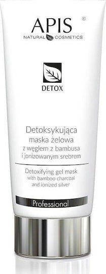 Apis Natural Cosmetics Detox Μάσκα Ομορφιάς Προσώπου για Αποτοξίνωση με Ενεργό Άνθρακα 200ml