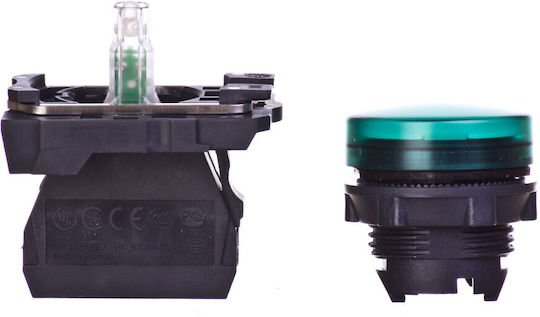 Schneider Electric Φως Όγκου Φορτηγού 24V - Πράσινο XB5AVB3