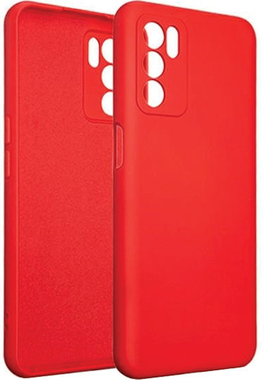 Beline Umschlag Rückseite Silikon Rot (Oppo A16s)