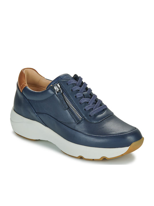 Clarks Tivoli Zip Γυναικεία Sneakers Navy
