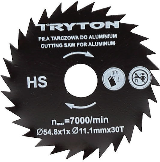 Tryton Δίσκος Κοπής Ξύλου 54.8mm 3τμχ