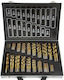 Silver Star Set of 170 Drills Titanium with Cylindrical Shank for Metal