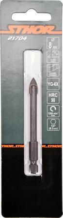 Sthor Diamond Drill with Hexagonal Shank for Metal 0.8mm