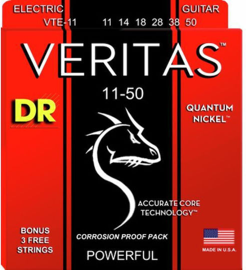DR Veritas Electric Guitar Strings Set 11 - 50