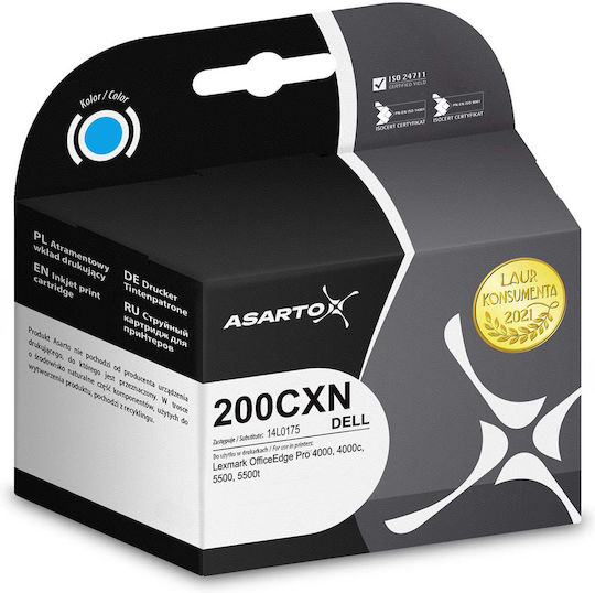 Asarto Kompatible Tintenstrahldrucker-Tintenpatrone Lexmark Lexmark 200XL Rot 1Stück