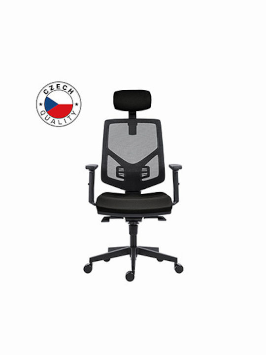 Office Chair with Fixed Arms Black Powerton