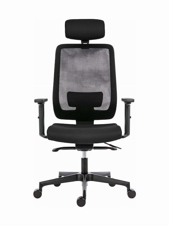 Office Chair with Fixed Arms Black Powerton