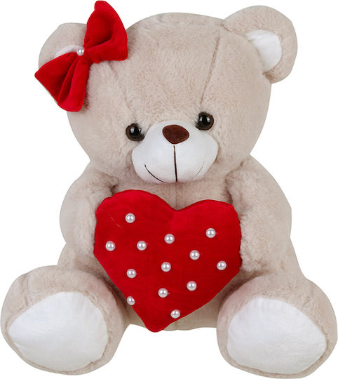 Much toys & gifts Λούτρινο Αρκουδάκι Αγίου Βαλεντίνου 30 εκ.