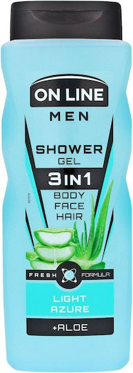 3in1 Light Azure Αφρόλουτρο σε Gel για Άνδρες με Γλυκερίνη Ενυδατικό 410ml