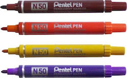 Marker Pentel N50 Permanent Maro