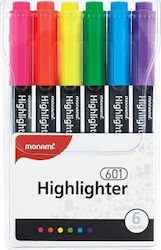 Monami Underline Markers Set of 6 Colors Monami Underline Markers Set of 6 Colors