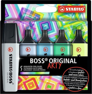 Stabilo Original Arty Marker de subliniere Yellow, Pink, Green, Blue, Orange 1buc