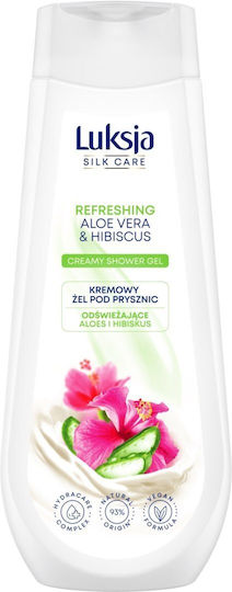 Sarantis Silk Care Refreshing Κρεμώδες Αφρόλουτρο με Aloe Vera & Άρωμα Aloe and Hibiscus 500ml