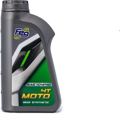 Feg 10W-40 Ημισυνθετικό Λάδι Μοτοσυκλέτας για Τετράχρονους Κινητήρες 1lt