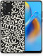 Smartfits Doodle Art Back Cover Negru (Oppo A74)