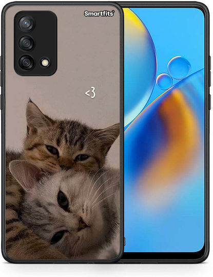 Smartfits Cats In Love Задна корица Бежов (Oppo A74)