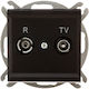 Ospel Radio Antenna Socket Terminal in Black Color GPA-RK/M/33