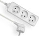 Elgotech Steckdosenleiste 3 Positionen mit Kabel 5m