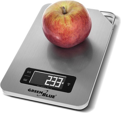 Green Blue Digital Kitchen Scale Silver