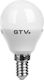 Gtv Λάμπα LED 3W 74mm για Ντουί E14 Θερμό Λευκό 200lm