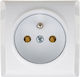 Ospel Bis Single Walled Power Socket White