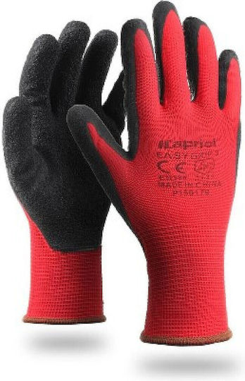 Kapriol Easy Grip Waterproof Gloves for Work Black Nitrile 1pcs