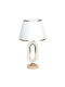 Keskor Metal Table Lamp for Socket E27 with Gold Shade and Base