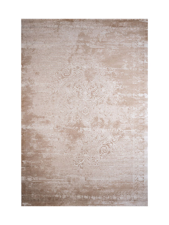 Klonaras Velvet 8303 Rug Rectangular Cream Beige