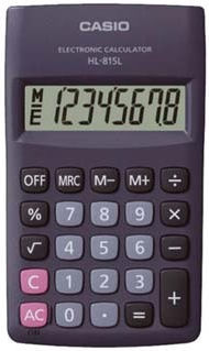 Casio Hl 815l Calculator Pocket in Black Color HL-815L