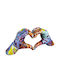 ArteLibre Decorative Heart made of Polyresin 8x29x12cm 1pcs