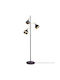 Opviq Floor Lamp H163xW52cm. with Socket for Bulb E27 Black