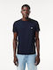 Lacoste Men's Short Sleeve Blouse Dark Blue