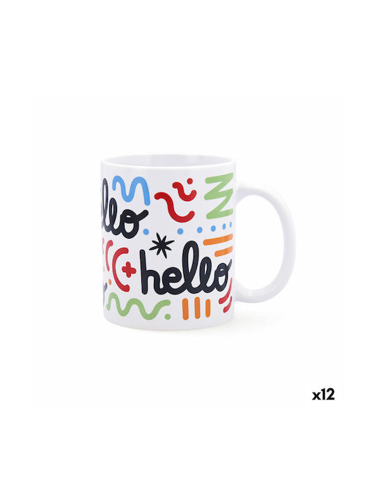 Quid Mug Ceramic Multicolored 330ml 12pcs