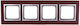 Kontakt-Simon Schalterrahmen in Braun Farbe WMDZ-0140XS-089