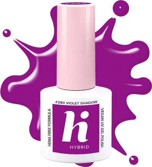 Hi Hybrid Хибриден Лак за Нокти Violet Shadow #280 5мл 1бр